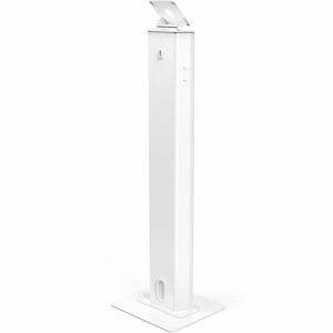 Support de sol de sécurité personnalisable VESA - Support de sol d'affichage inclinable - Blanc - Montage compatible VESA 