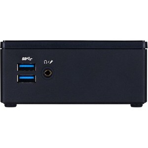 Gigabyte BRIX GB-BXI3H-5010 Desktop Computer - Intel Core i3 5th Gen i3-5010U - Mini PC - Black - Intel HD Graphics 5500 D