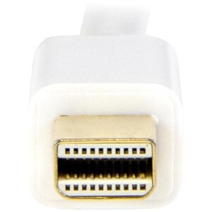 StarTech.com Mini DisplayPort to HDMI Converter Cable - 3 ft (1m) - 4K - White - First End: 1 x Mini DisplayPort Male Digi