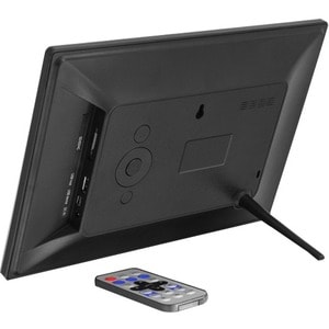 Aluratek 10 inch Digital Photo Frame with Motion Sensor and 4GB Built-in Memory - 10" LCD Digital Frame - Black - 1024 x 6