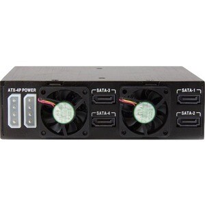 StarTech.com Backplane mobile per rack hot-swap 5,25" a 4 alloggiamenti HDD SATA/SAS da 2,5" - 6 Gbps - 4 x Disco rigido s