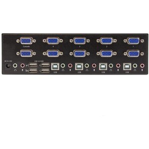 StarTech.com 4-port KVM Switch with Dual VGA and 2-port USB Hub - USB 2.0 - 4 Computer(s) - 1 Local User(s) - 1920 x 1200 