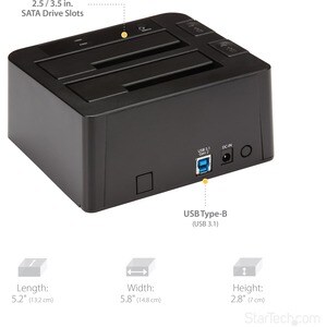 2BAY USB 3.1 GEN 2 SATA DOCK TOOLFREE M TRAYLESS WITH UASP