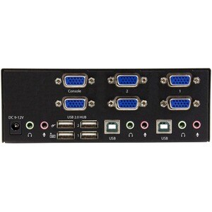 StarTech.com 2-port KVM Switch with Dual VGA and 2-port USB Hub - USB 2.0 - 2 Computer(s) - 1 Local User(s) - 1920 x 1200 