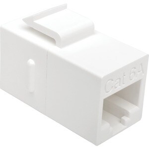 Eaton Tripp Lite Series Cat6a Straight-Through Modular In-Line Snap-In Coupler (RJ45 F/F), TAA - 1 x RJ-45 Network Female 