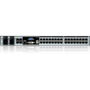 ATEN KN8132V KVM over IP Switch-TAA Compliant - 32 Computer(s) - 1 Local User(s) - 8 Remote User(s) - 1920 x 1200 - 2 x Ne