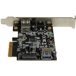StarTech.com 2 Port USB 3.1 (10Gbps) Card - USB-A 1x External 1x Internal - PCIe USB 3.1 Card with Type-A - PCI Express - 