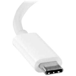StarTech.com USB C to DVI Adapter - White - 1920x1200 - USB Type C Video Converter for Your DVI D Display / Monitor / Proj