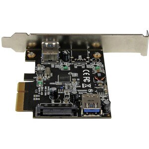 StarTech.com Tarjeta PCI Express de 2 Puertos USB 3.2 Gen 2 (10Gbps)USB-A 1x Externo y 1x Interno - Soporte UASP - 2 Total
