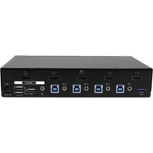 StarTech.com 4-Port HDMI KVM Switch - Built-in USB 3.0 Hub for Peripheral Devices - 1080p - 4 Computer(s) - 1 Local User(s