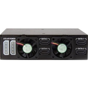 StarTech.com Drive Enclosure for 5.25" SATA/600, Serial Attached SCSI (SAS) - Serial ATA/600 Host Interface Internal - Bla