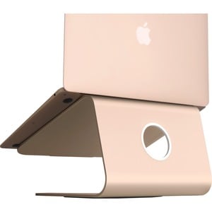 Rain Design mStand360 Laptop Stand w/ Swivel Base - Gold - mStand360 with swivel base transforms your notebook into a styl