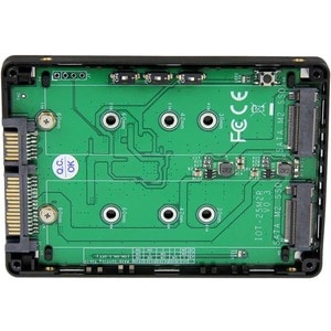 StarTech.com M.2 to SATA Adapter - TAA Compliant - Install two M.2 SSDs into a 2.5" bay to create high-performance storage