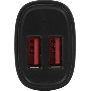 StarTech.com Dual Port USB Car Charger - Black - High Power 24W/4.8A - 2 port USB Car Charger - Charge two tablets at once