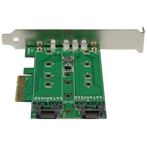 StarTech.com M.2 Adapter - 3 Port - 1 x PCIe (NVMe) M.2 - 2 x SATA III M.2 - SSD PCIE M.2 Adapter - M2 SSD - PCI Express SSD