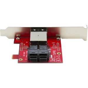 StarTech.com Mini-SAS Adapter - Dual SFF-8643 to SFF-8644 - with Full and Low-Profile Brackets - 12Gbps