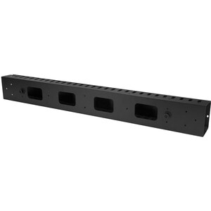 StarTech.com Vertical Cable Organizer with Finger Ducts - Vertical Cable Management Panel - Rack-Mount Cable Raceway - 20U