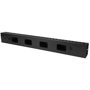 StarTech.com Vertical Cable Organizer with Finger Ducts - Vertical Cable Management Panel - Rack-Mount Cable Raceway - 40U