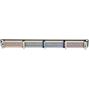 Eaton Tripp Lite Series 24-Port 1U Rack-Mount 110-Type Color-Coded Patch Panel, RJ45 Ethernet, 568B, Cat5/5e - 24 Port(s) 