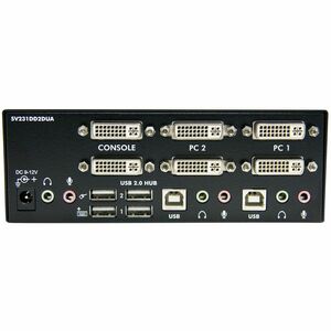 StarTech.com SV231DD2DUA. Tastatur Porttyp: USB, Maus Porttyp: USB, Video Porttyp: DVI-I. Maximale Auflösung: 2048 x 1536 