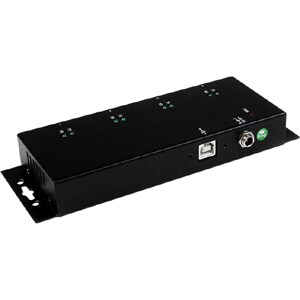 StarTech.com ICUSB2324I. Hostschnittstelle: USB 2.0 Type-B, Hub interfaces: Seriell. Produktfarbe: Schwarz, Gehäusemateria