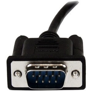 StarTech.com SCNM9FM1MBK. Produktfarbe: Schwarz, Kabellänge: 1 m, Anschluss 1: DB-9. Quantity per pack: 1 Stück(e), Paketb