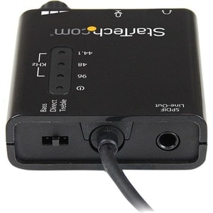 StarTech.com ICUSBAUDIO2D. Audio output channels: 5.1 Kanäle, Audioqualität: 24 Bit, Line-out Signal-to-Noise Ratio (SNR):