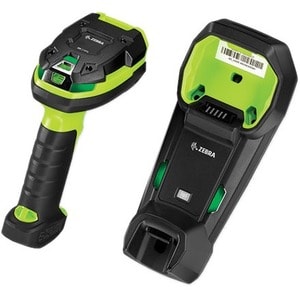 Zebra DS3678-ER Rugged Industrial, Warehouse Handheld Barcode Scanner Kit - Wireless Connectivity - Industrial Green - USB