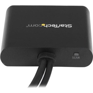 StarTech.com Signalverteiler - Plastik - 30 Hz bis 60 Hz - 3840 × 2160 - 2 m Maximale Betriebsreichweite - DisplayPort - USB