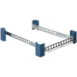 Rack Solutions 1U Universal Rail 24in (D) with Wirebar - Steel - 45 lb