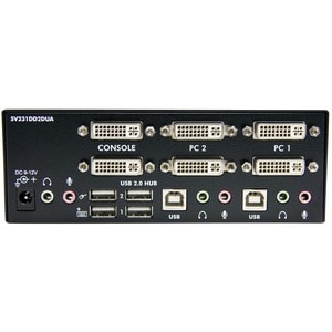 StarTech.com KVM-Switchbox - TAA-konform - 2 Computer - QXGA - 2048 x 1536 - 6 x USB - 6 x DVI - Desktop