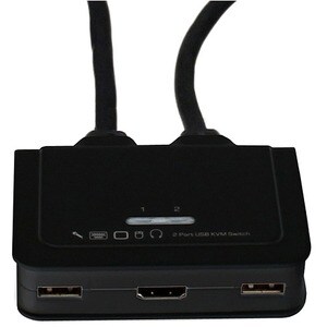 StarTech.com KVM-Switchbox - 2 Computer - 1 Lokaler Benutzer(n) - 1920 x 1200 - 3 x USB - 2 x HDMI