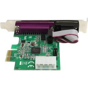 StarTech.com 1S1P Native PCI Express Parallel Serial Combo Card with 16950 UART - Dual-profile Plug-in Card - PCI Express 