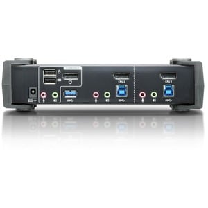 ATEN 2-Port USB 3.0 4K DisplayPort KVMP Switch-TAA Compliant - 2 Computer(s) - 1 Local User(s) - 4096 x 2160 - 6 x USB - 3