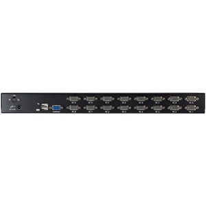 StarTech.com 16 Port 1U Rack Mount USB KVM Switch Kit w/ OSD & Cables - 16 Computer(s) - 1920 x 1440 - 1U - Rack-mountable