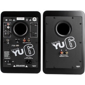 Kanto YU6MB 2.0 Bluetooth Speaker System - 100 W RMS - Matte Black - Bookshelf - 50 Hz to 20 kHz - USB