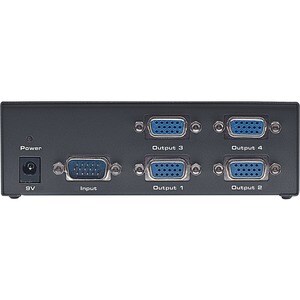 Manhattan Video Splitter SVGA 1 in : 4 out Alta Resolucion - 30Hz a 120kHz - 1920 x 1680 - 65m Distancia máxima de funcion