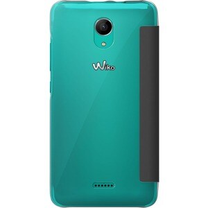 Wiko Carrying Case (Folio) Smartphone - Black, Grey - Plastic Body