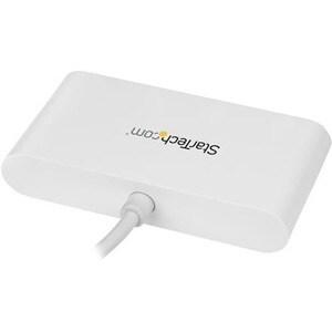 StarTech.com 4 Port USB C Hub - USB-C to 4x USB-A - USB 3.0 Hub - Bus Powered - White - USB C to USB Hub - USB Multiport A