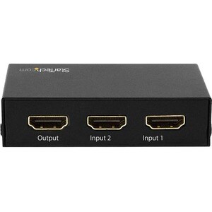 StarTech.com 2 Port HDMI Switch - 4K 60Hz - Supports HDCP - IR - HDMI Selector - HDMI Multiport Video Switcher - HDMI Swit