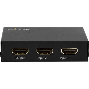 StarTech.com 2 Port HDMI Switch - 4K 60Hz - Supports HDCP - IR - HDMI Selector - HDMI Multiport Video Switcher - HDMI Swit
