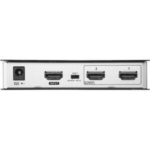ATEN 2-Port True 4K HDMI Splitter - 4096 x 2160 - 49.21 ft Maximum Operating Distance - 1 x HDMI In - 2 x HDMI Out - Metal
