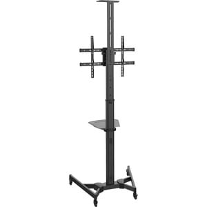 Digitus Height Adjustable Display Stand - Up to 177.8 cm (70") Screen Support - 50 kg Load Capacity - 2 x Shelf(ves) - 218