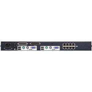 ATEN ALTUSEN KH2508A KVM Switchbox - 8 Computer(s) - 2 Local User(s) - 1900 x 1200 - 8 x Network (RJ-45) - 4 x PS/2 Port -