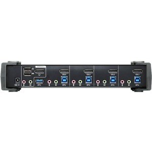ATEN CS1924 KM Switchbox - 4 Computer(s) - 1 Local User(s) - 4096 x 2160 - 8 x USB - 5 x DisplayPort