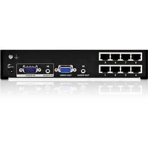 ATEN VanCryst VS1208T Signal Splitter - Metal - 1920 x 1200 - 225 MHz Maximum Video Bandwidth - 300 m Maximum Operating Di