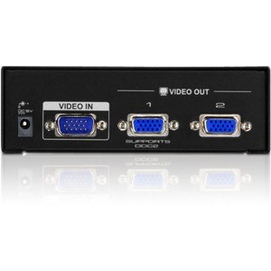 ATEN VanCryst VS132A Signal Splitter - Metal - 2048 x 1536 - 450 MHz Maximum Video Bandwidth - 30 m Maximum Operating Dist
