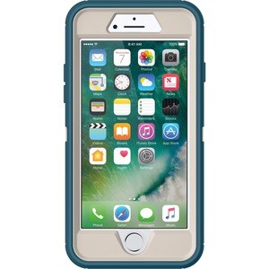 OtterBox Defender Carrying Case (Holster) Apple iPhone 8, iPhone 7 Smartphone - Big Sur - Wear Resistant Interior, Drop Re