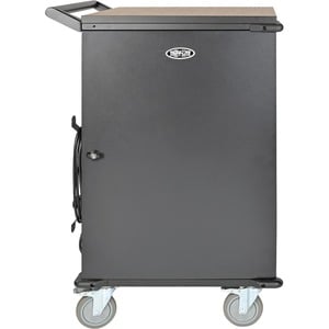 Tripp Lite by Eaton Multi-Device Charging Cart, 36 AC Outlets, Chromebooks and Laptops, 230V, Schuko Black - 4 Casters - S