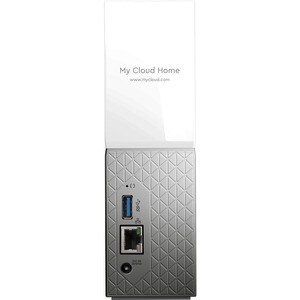 Sistema di archiviazione NAS WD My Cloud Home WDBVXC0080HWT-EESN - 1 x Vani totali - 8 TB HDD Desktop - 1 x HDD installato